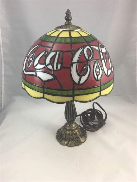 coca cola replica tiffany table lamp